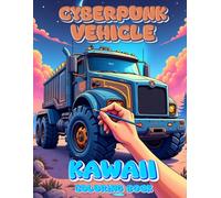 CyberPunk Vehicle - Coling Book for Chindren and adults: Unleash Your Inner Cyberpunk Artist