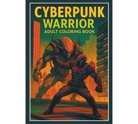 Cyberpunk Warrior Adult Coloring Book: A Futuristic Sci-Fi Action Adventure Coloring Book for Adults Featuring Cyber Fighters, High-Tech Battles, and Dystopian Landscapes