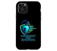 Cybersecurity Is My Superpower IT Tech Hacker Carcasa para iPhone 11 Pro
