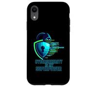 Cybersecurity Is My Superpower IT Tech Hacker Carcasa para iPhone XR