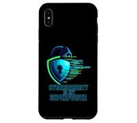 Cybersecurity Is My Superpower IT Tech Hacker Carcasa para iPhone XS MAX