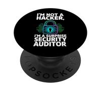Cybersecurity Pen Tester Not A Hacker Security Auditor PopSockets PopGrip Adhesivo