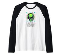 Cybersecurity Root Access Hacker Linux Pentest Camiseta Manga Raglan