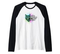Cybersecurity Threat Hunter Packet Whisperer Wolf Camiseta Manga Raglan