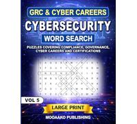 Cybersecurity Word Search GRC & Cyber Careers: Large Print Puzzles Covering Compliance, Governance, Cyber Careers and Certifications