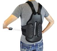 Cybertech Medical Soporte ortopédico torácico completo para la espalda TLSO: trate la cifosis, la osteoporosis, las fracturas por compresión, las lesiones de la columna superior y la cirugía pre o post quirúrgica con este soporte lumbar duro (pequeño)