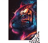 CyberTiger Rompecabezas CosmicNeonArt 1000 Piezas de Papel Reciclado para Mujeres y Hombres Juego Educativo para Relajarse 38x26cm/1000pcs