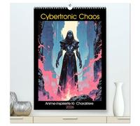 Cybertronic Chaos: Anime-inspirierte KI- Charaktere (hochwertiger Premium Wandkalender 2026 DIN A2 hoch), Kunstdruck in Hochglanz: KI-Kunst trifft ... wo Technologie und Magie eins werden.