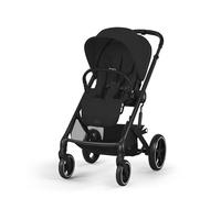 CYBEX Gold Cochecito Balios S Lux, Posición Reclinada Ergonómica, Sistema de Arnés con Una Sola Mano, Desde el Nacimiento Hasta 22 kg (Aprox. 4 Años), Moon Black