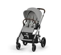 CYBEX Gold Cochecito Balios S Lux, Posición Reclinada Ergonómica, Sistema de Arnés con Una Sola Mano, Desde el Nacimiento Hasta 22 kg (Aprox. 4 Años), Stone Grey