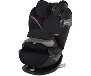 Cybex Gold Pallas S-Fix Silla de Coche Grupo 1/2/3 (9 Meses-12 Años), Negro (Deep Black), 43 x 50 x 68.5 cm