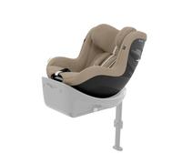 CYBEX Gold Silla de coche para niños Sirona G i-Size Plus, Sin Base, De aprox. 3 meses a 4 años, Máx. 19 kg, 61-105 cm (Desde el nacimiento / 40 cm con reductor para recién nacidos), Almond Beige