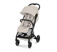 CYBEX Gold Silla de Paseo BEEZY con Reclinado Horizontal Ergonómico, Desde el Nacimiento Hasta los 4 Años Aprox (Máx. 22 kg), Plegable y Compacta, Sistema de Arnés con Una Mano, Dune Grey