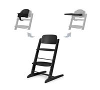 CYBEX Oro IRIS Juego de Trona 3 en 1, Creciendo con el Bebé, 6 Meses - 99 Años, Incl. Juego y Bandeja para Bebés, Madera de Haya/Plástico, Impresionante Negro