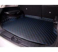 CYBFC Funda De Maletero De Coche para Mercedes Benz AMG GLA GLB 180 180d 200 200d 220d 250 GLA, Cuero Antislip Alfombrillas para Maletero, Proteccion Interiores Accesorios Coche,Black-Blue-Plus