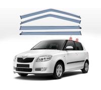 CYBHYAXC Deflectores de Viento para Skoda Fabia MK2-5J 2008-2012 2013 2014, Deflectors Ventanilla Coche Protección contra La Lluvia Deflectores Integrados