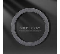 CYBHYAXC Funda Volante Coche para Volvo EX90 2023 2024 2025, Cubierta del Volante De Gamuza Antideslizante Transpirable Coche Accesorio Interior,Grey-O