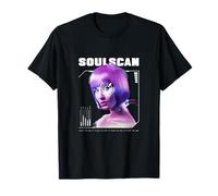Cyborg Soulscan Mujer Futurista Glitch Arte Cyberpunk Camiseta