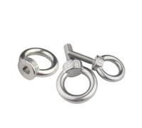 CYBSFKJ 1-10 Piezas/Lote M3 ~ M20 Anillo de Acero Inoxidable Tornillo Tuerca Clavo Anillo con Anillo Anillo de elevación Tornillo Tuerca Perno Anillo extensión Tornillo(M8 (10 PCS))