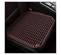 CYBSFKJ Cojín transpirable con cuentas de madera for asiento de coche: soporte lumbar y almohadilla refrescante, colores secuoya/pera amarilla(MAHOGANY_WOOL)