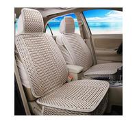 CYBSFKJ Funda universal for asiento de coche, de imitación de seda de hielo, tejida a mano, protectora, refrescante, for asientos delanteros, transpirable(Coffee Front 2 set)