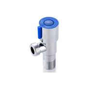 CYBSFKJ Válvula angular de acero inoxidable, grifo con calentador de agua fría y caliente, válvula de llenado, accesorio de baño con rosca estándar G1/2(SUS 304 Blue)