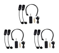 CYBUCH 6X U12F UHF para Dos Mezclador Amplificador Micrófono de Auriculares Inalámbricos Adecuado para Guías de Enseñanza Conferencias Reunión