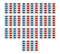 CYBUCH Gafas 3D,100 Pares Lentes Estéreo Papel Rojo Y Azul para Películas Set Anaglifo de Papel Gafas 3D