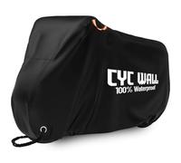 Cyc Wall CYCWALL - Funda para bicicleta de exterior para 1-2 bicicletas, resistente 600D Oxford resistente al desgarro y al viento, fundas impermeables para almacenamiento exterior, funda para