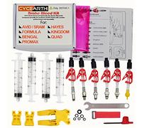 CYCEARTH Kit de descoloramiento de aceite DOT de freno de bicicleta para Avid Sram Code 5 Code R Juicy Ultimate Elixir Formula Hayes Bngal Hope Quad Herramientas de disco hidráulico (Kit B)