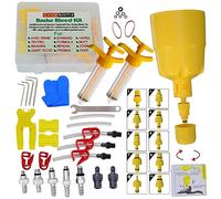 CYCEARTH Kit de purga de aceite de freno de disco hidráulico para todos los frenos SHIMANO, SRAM, AVID, TEKTRO, MAGURA, HAYES, herramienta de reparación de frenos de bicicleta (actualizada)