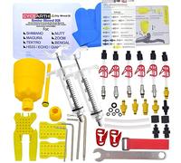 CYCEARTH Kit de purga de freno de bicicleta para Shimano TEKTRO MAGURA Zoom bicicleta aceite Mineral disco hidráulico profesional conjunto de herramientas