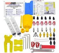 CYCEARTH Kit de purga de freno de bicicleta para Shimano TEKTRO MAGURA Zoom Bike, aceite mineral, disco hidráulico, juego de herramientas profesionales (kit B)