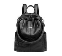 CYchen Bolsos Mochila Mujer, Antirrobo Impermeable Cuero Nylon Pequeña Mochilas Negro Bolso Casual para Mujer de Viaje Tela Bolsa, Mujeres Urbanas Compras Mano Bolsas y Juvenil Chica Mini Bag