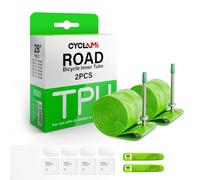CYCLAMI Cámara Bicicleta Carretera 700C x 23/25/28/30/32c,Pack de 1/2 Tubos de TPU Camaras de Aire 700, Ultraligero de 38g Camara Bici, válvula de Metal FV: 45/60/80 mm (2P-FV:60MM)