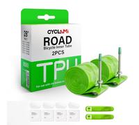 CYCLAMI Cámara Bicicleta Carretera 700C x 23/25/28/30/32c,Pack de 1/2 Tubos de TPU Camaras de Aire 700, Ultraligero de 38g Camara Bici, válvula de Metal FV: 45/60/80 mm (2P-FV:45MM)