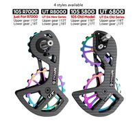 CYCLAMI, desviadores traseros de carbono para bicicleta, juego de ruedas con rodamiento de cerámica para SHIMANO Ultegra DURA ACE UT R8000 105 R7000 5800 6800 For UT R8000