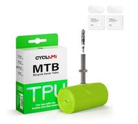 CYCLAMI Tubo de TPU para bicicleta de montaña, 65 g, ultraligero, 26 pulgadas × 1.9/2.0/2.1/2.2/2.3/2.4/2.5, tubo de bicicleta con válvula Presta extraíble de 45 mm de metal para bicicletas de montaña