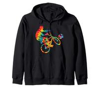 Cycle Ball Tie Dye Rainbow Kids Boys Teenage Men Girls Cool Sudadera con Capucha