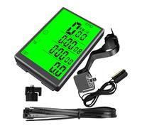 Cycle Computer, Bike Speedometer, 3.07x2.01x0.71 Inches Wired Design and Real Time Accuracy Feature, Riding Tracker for Exercise, Mountain, Commuting, Touring, Outdoor Cycling Use