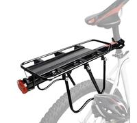 Cycle Gear Rack - Quick Release Mount for Transport | Alloy Frame with Adjustable Support, Compact 25kg Capacity, Rear Carrier for Road Mountain City Touring Outdoor Cycling