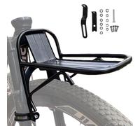 Cycle Rack, Touring Carrier, Bike Bracket, Lightweight Aluminio Frame, Sturdy Load Support, Road and Folding Bike Commuting Travel Use, General Fit Black 1 Pack