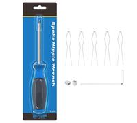 Cycle Spoke Wrench, Cycling Nipple Driver Tool, Portable Nipple Wrench, Cycle Spoke Tool, Spoke Insertion Driver, Cycle Spoke Wrench Tool for Enthusiast, Suitable for Installation and Maintenance