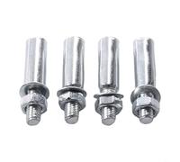 Cycle Standard - Juego de 4 pasadores de manivela para rueda de cadena de bicicleta de 9,5 mm, hechos de acero para piezas de repuesto de bicicleta (tamaño mediano)