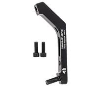 Cycling Brake Adapter - Road Bike Disc Mount for Easy Setup | Aluminum Alloy with Black Style, Flat to Post Conversion, Lightweight Construction, Suitable for 140mm 160mm Sizes, Front Rear Wheel Fit