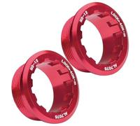Cycling Cassette Lockring, Bikers Lock Cover for Flywheel, 1.26x1.26x0.51 Inches, Aluminum Alloy Flywheel Ring Set of 2, 12-Speed Anti-Slip Locking Cover for Wheel