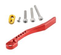 Cycling Chain Stabilizer, Aluminum Alloy Guide, Deflector Rustproof Chainring Protector, (Black/red/gold) Aluminum Alloy + Stainless Steel Shackles Guiding with Screws for Riding