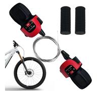 Cycling Gear Shifter, 1 Pair Bicycle 21-Speed Twist Shifters Lever, Non-Slip Handlebar Grip, Compact Ideal for E-Bikes, Folding Bikes, Commuting, Training, Touring, and Urban Cyclings