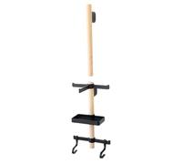 Cycling Gear Storage - Wall Mounted Hanger 66,9 x 17,6 cm, Beech ABS | Space Saving Organizer Long Lasting Rack For Helmet Glasses Shoes Home Garage Indoor Living Room Apartment Shed Accessories