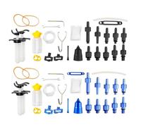Cycling Hydraulic Brake Bleed Kit - Leak Proof Aluminum Body Bleeder Set, Lightweight Bicycle Brake Maintenance Tool, Disc Service Kit Precision Fluid Repair System for Mountain Road Sports Bikes